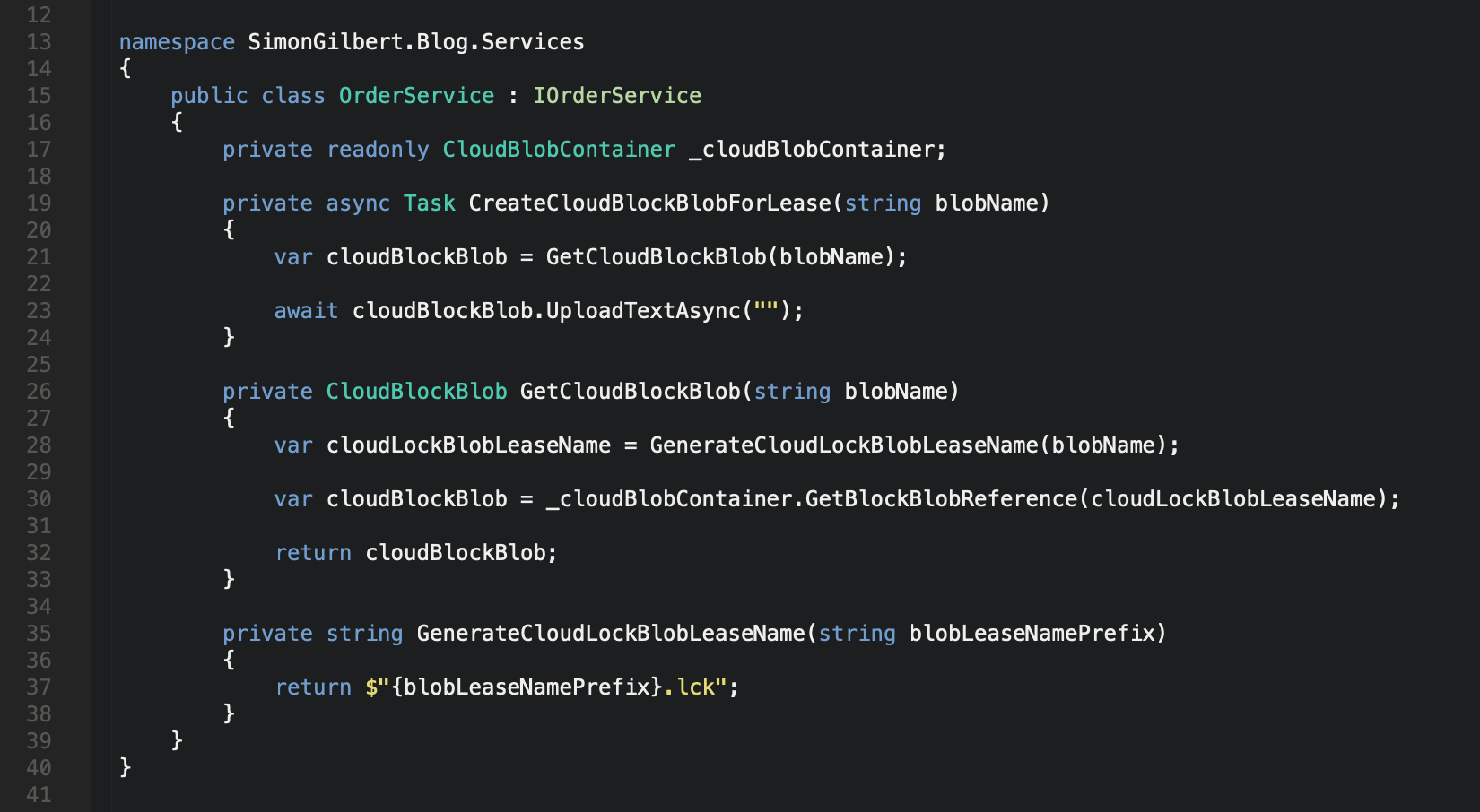 Microsoft Azure Table Storage - BLOB Storage Service